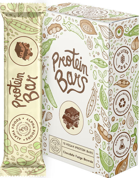 Alpha Foods Vegan Protein Bars - 55g Riegel