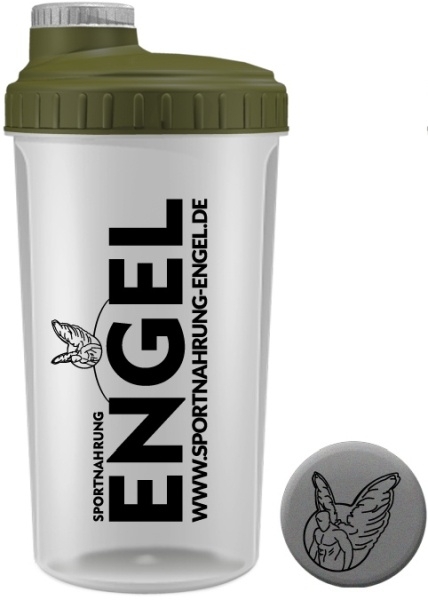 Sportnahrung-Engel Shaker 2.0 - Transparent | Khaki