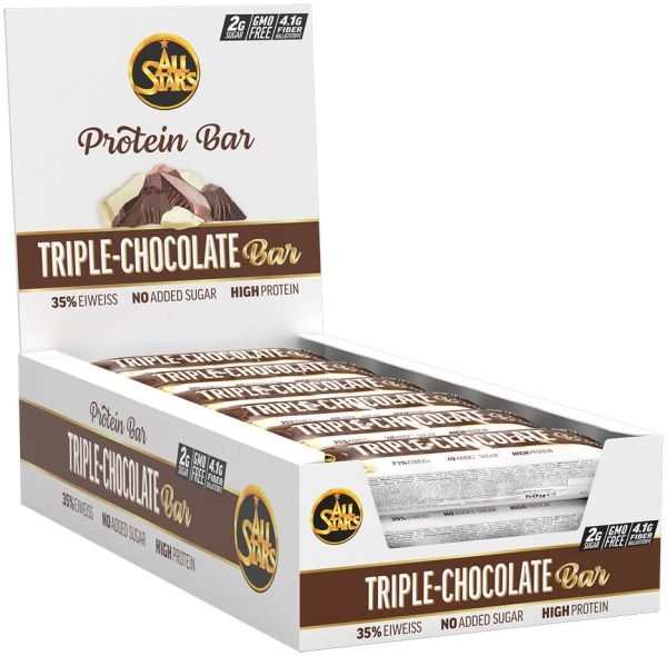All Stars Protein Bar 18 x 50g Riegel - Triple Chocolate
