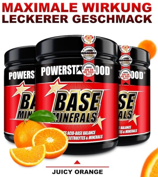 Powerstar Base Minerals  Säure-Base-Pulver 400g - Juicy Orange
