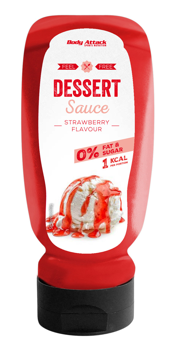 Body Attack Erdbeere Dessert Sauce - 320ml