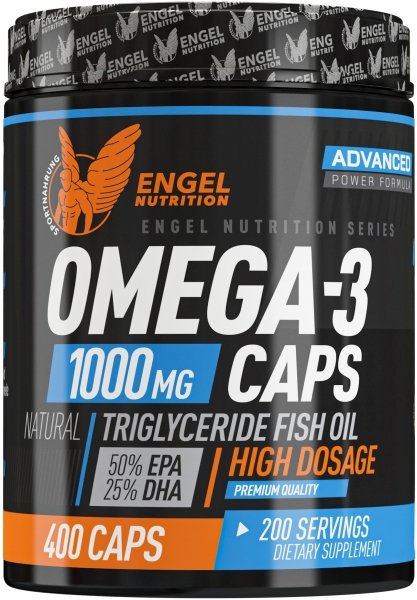 Engel Nutrition Natural Omega 3 Triglyceride aus Wildfang - 400 Kapseln