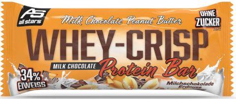 All Stars Whey Crisp Bar 50g Riegel - Milk Chocolate Peanut Butter