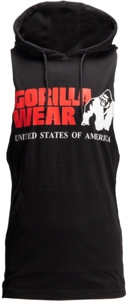 Gorilla Wear Rogers Hooded Tank Top Schwarz - XXL