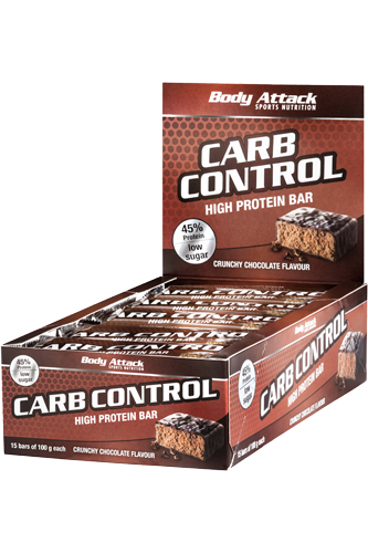 Body Attack Carb Control Protein Bar 15 x 100g Riegel - Blueberry Yoghurt