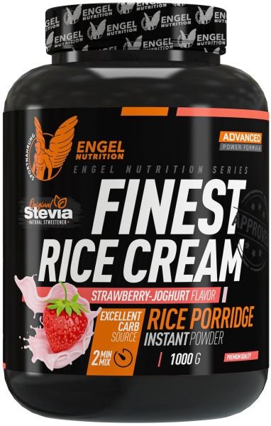 Engel Nutrition Finest Rice Cream 1000g Dose - Strawberry Joghurt - MHD 16.06.2024