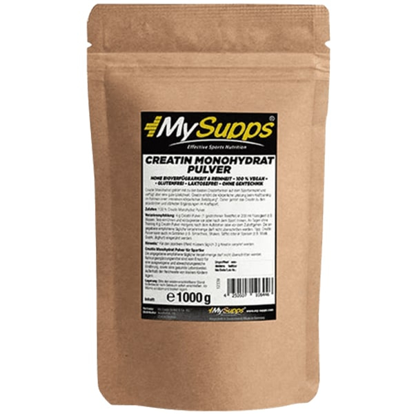 My Supps 100% Creatin Monohydrate Powder - 500g Beutel