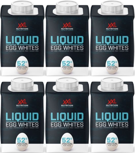 XXL Nutrition 100% Egg Whites - flüssiges Eiklar - 6er Pack