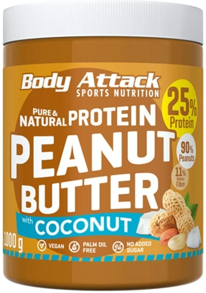 Body Attack Peanut Butter 1000g - with Coconut