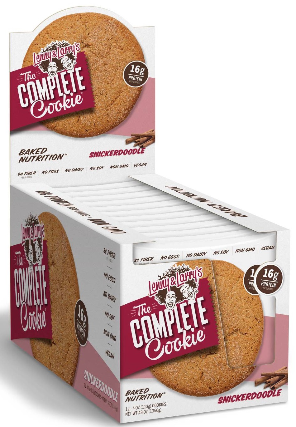 Lenny & Larrys Complete Cookie - 12 x 113g - Snickerdoodle