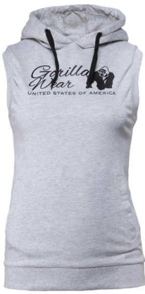 Gorilla Wear Selma Sleeveless Hoodie - Grau - XS