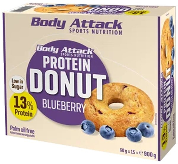Body Attack Protein Donuts - 15 x 60g