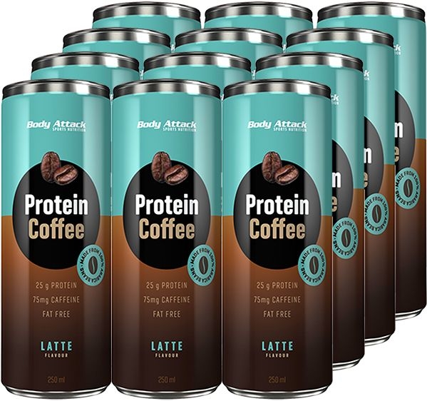 Body Attack Protein Coffee - 12 x 250ml
