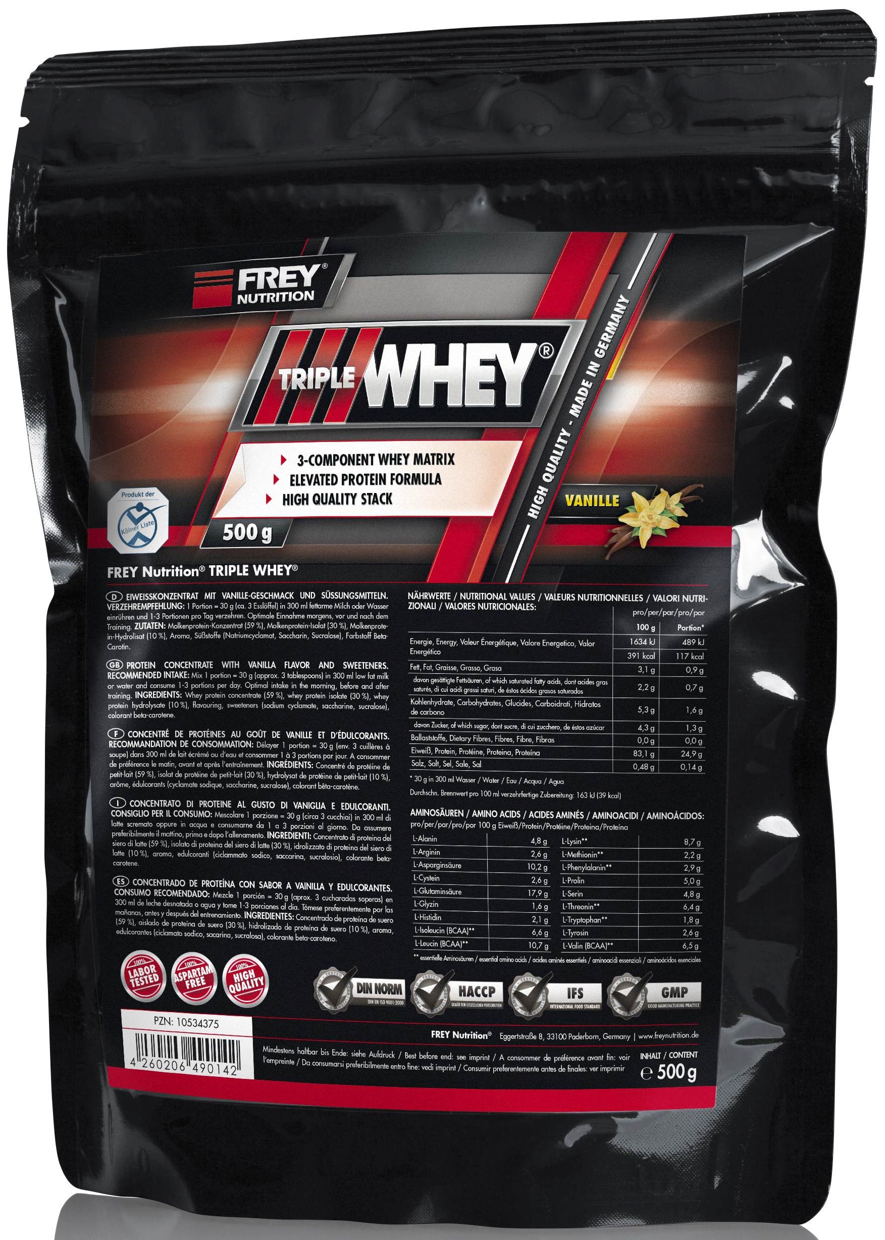 FREY NUTRITION Triple Whey - 500g