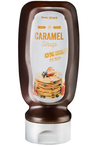  Body Attack Caramel Sirup - 320ml Flasche