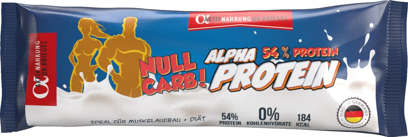 Alpha Aktivnahrung 54% Real Protein Bar - 1 x 50g Riegel