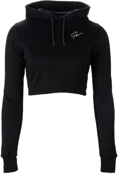 Gorilla Wear Pixley Crop Top Hoodie Schwarz - XS