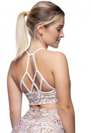 Anarchy Apparel Yoga Bra Mumbai White/Brown - XS