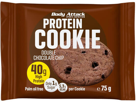 Body Attack Protein Cookie 1 x 75g Cookie - Double Chocolate Chip
