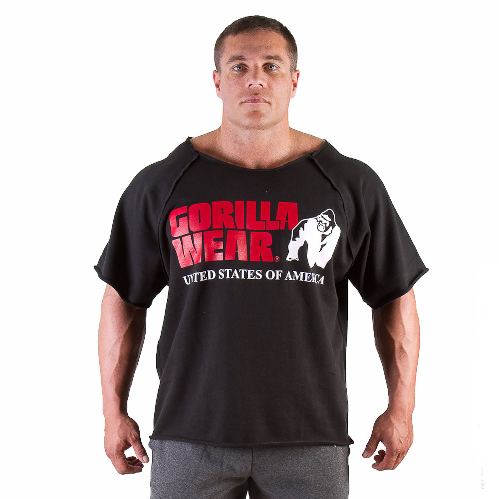 Gorilla Wear Classic Logo Work Out Top Black - S/M