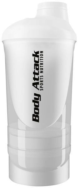 Body Attack Shaker Shakeone 600ml - White