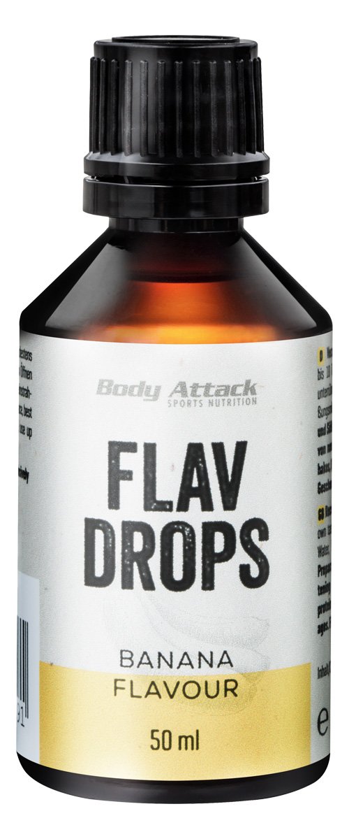 Body Attack Flav Drops 50ml - Banana - MHD 31.07.2024