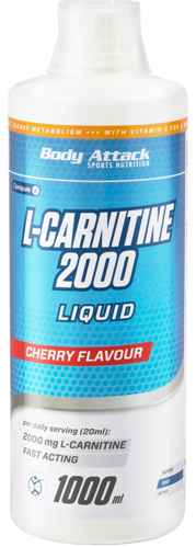 Body Attack L-Carnitine Liquid 2000 - 1000ml - Orange