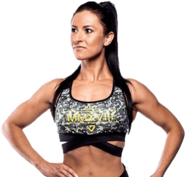 Fitnessvictim Women Logo Cross Bra Camouflage - XS