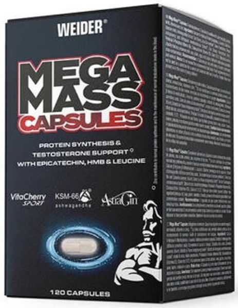Weider Mega Mass Capsules - 120 Kapseln 