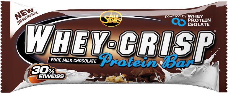 All Stars Whey Crisp Bar 50g Riegel - Pure Milk Chocolate 