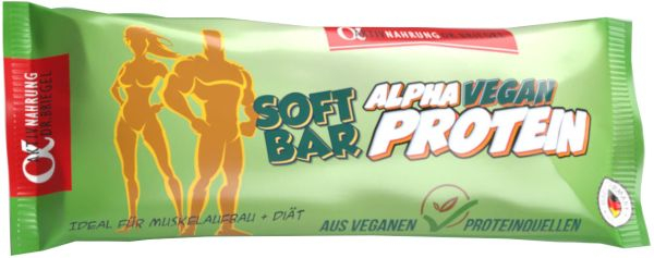 Alpha Aktivnahrung Vegan Protein Soft Bar - 1 Riegel - Schokolade