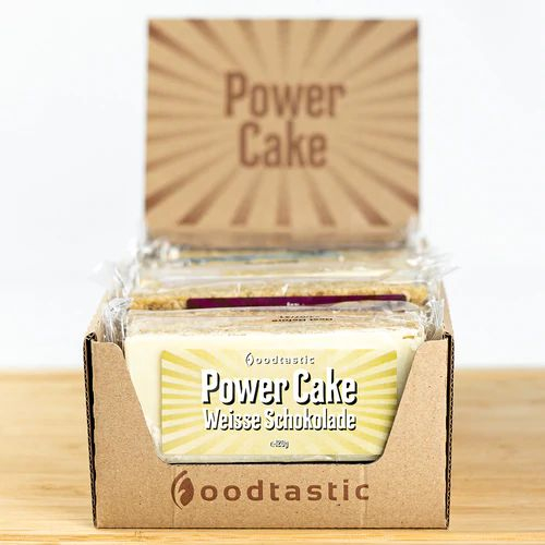 Foodtastic Power Cake 12 x 120g Riegel - Weisse Schokolade