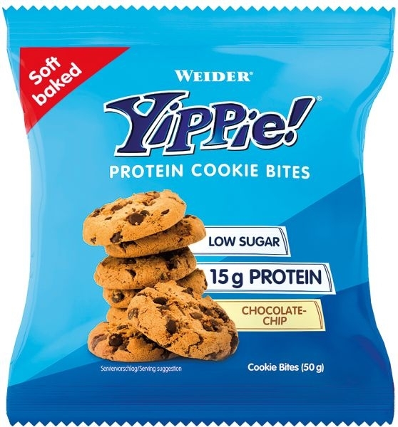 Chocolate Chip - Weider Yippie! Protein Cookie Bites 1 x 50g