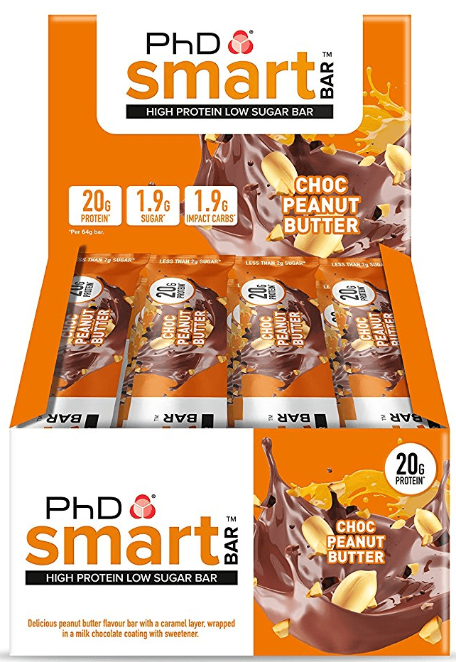 PhD Smart Bar 12 x 64g Riegel - Choc Peanut Butter