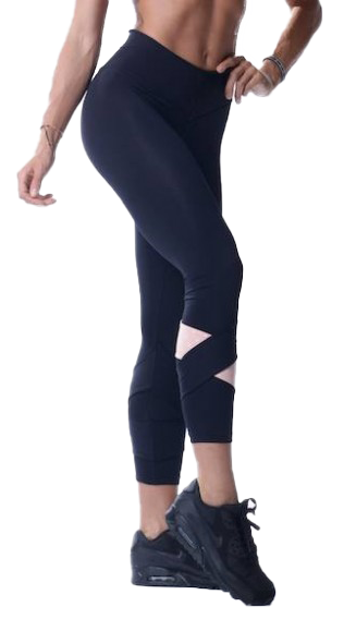 Nebbia Asymmetrische 7/8 Leggings Schwarz - L