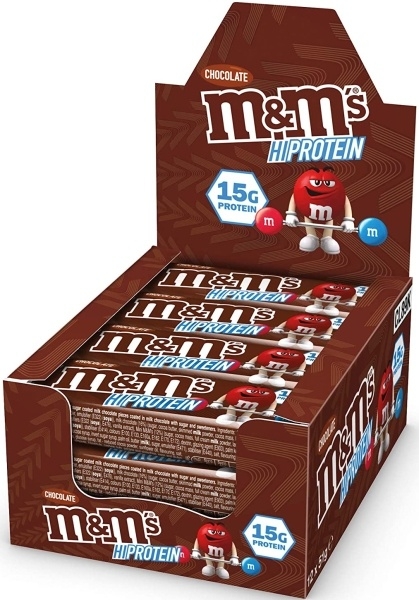 M&M's Hi Protein Bar 12 x 51g - Chocolate