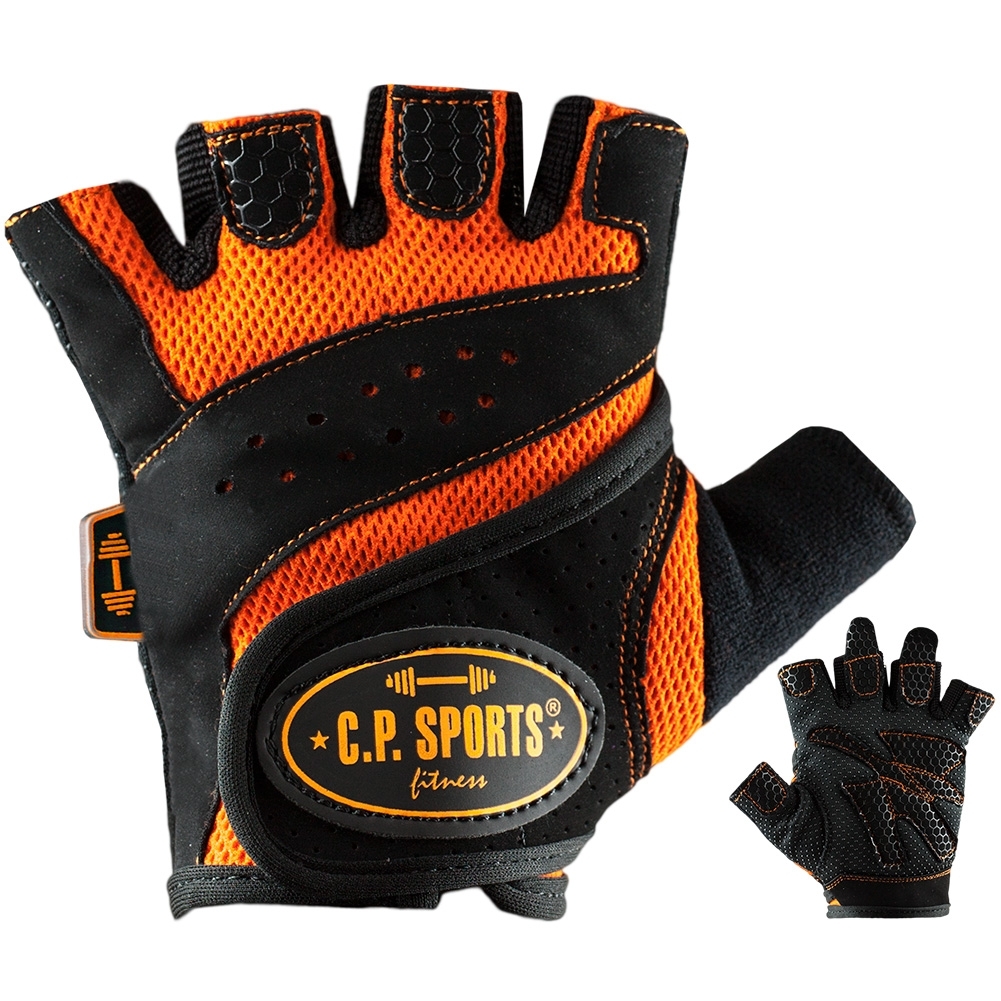 C.P. Sports Lady Gym Fitnesshandschuh - Schwarz Orange
