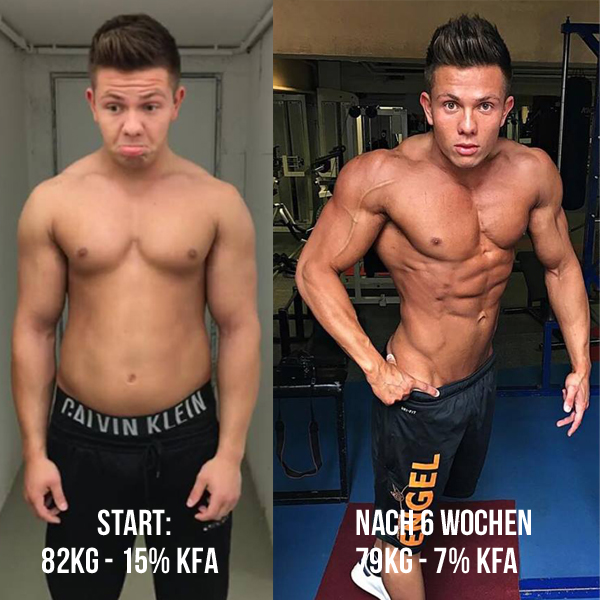 6 Wochen Transformation von Edgar Kisler Transformation in 6 Wochen mit Sportnahrung Engel