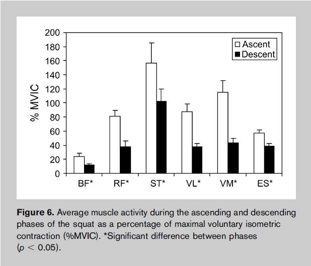 Muskelaktivität im Unterschied von Kniebeugen zu Frontkniebeugen
