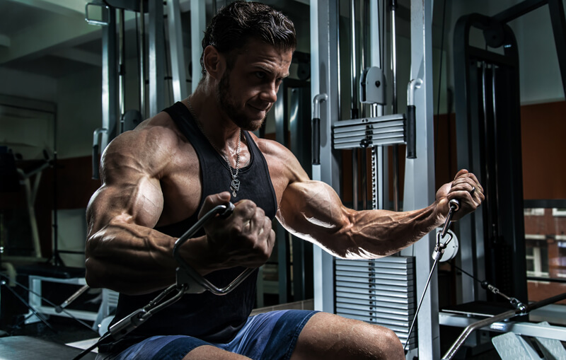 Muskelpump mit Krafttraining verstärken Intensive Workouts verstärken die Muskeldurchblutung