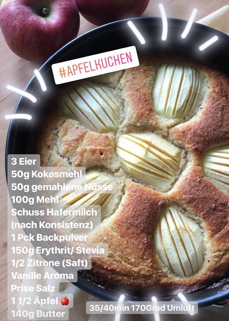 Apfelkuchen für Sportler Apfelkuchen Rezept by Jennifer Ullmer