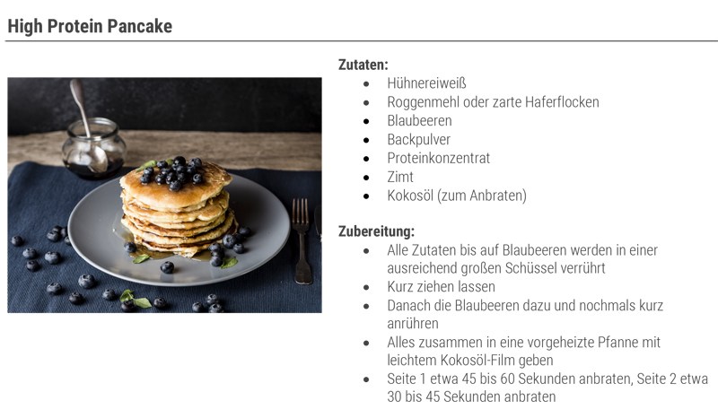 High Protein Pancake zum Fr&uuml;hst&uuml;ck zum Muskelaufbau