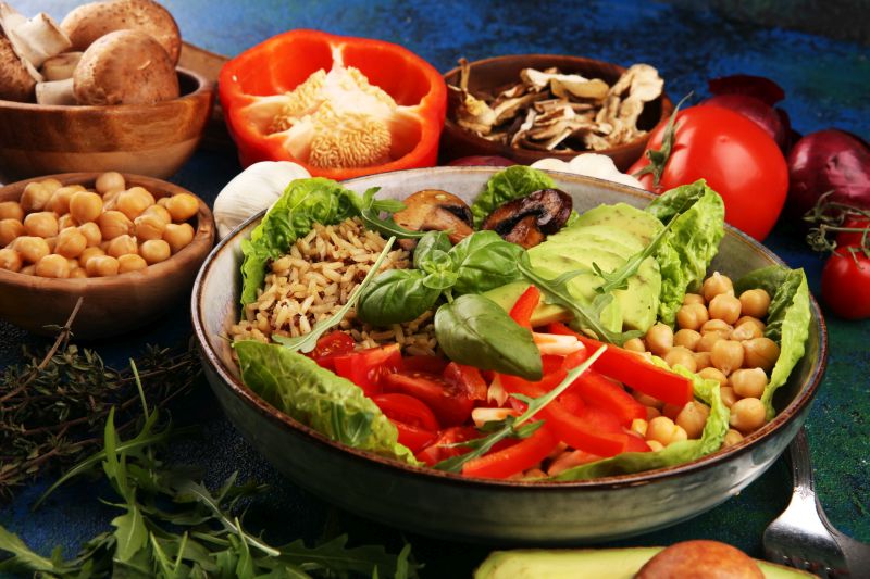 Vegetarische Buddha Bowl Buddha Bowl ein ideales Gericht für Veganer und Vegetarier