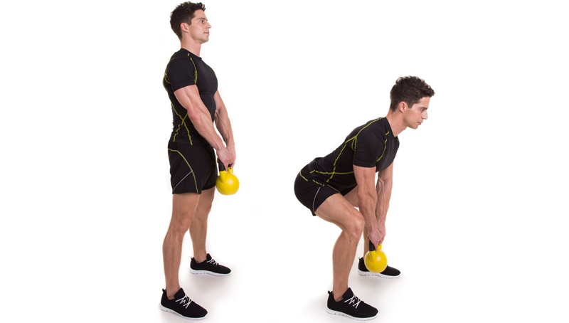 Kettlebell Übung Kreuzheben Kettlebell Übung Kreuzheben