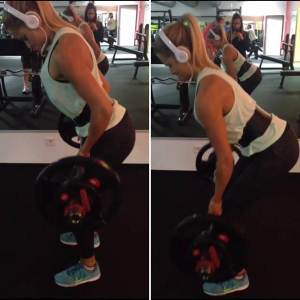 Rudern vorgebeugt mit der SZ-Stange