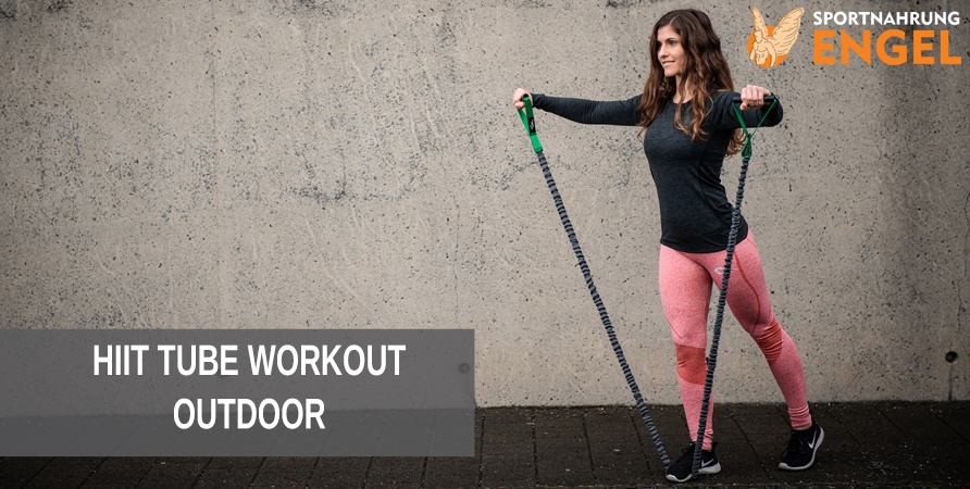 HIIT Tube Workout Outdoor HIIT Tube Workout ist ein Ganzkörpertraining mit den Risistance Band