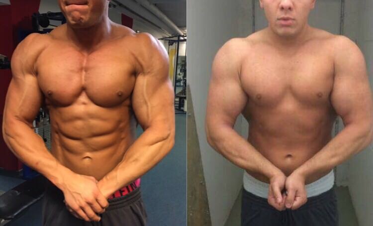 Brustmuskeln aufbauen Brustvergleich Vorher Nachher Bodybuilding