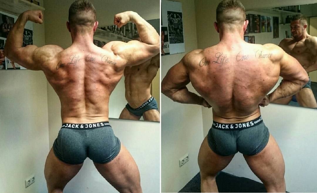 Rückenmuskeln von Bodybuilder Philipp Schmitz Rückenmuskeln aufbauen im Bodybuilding